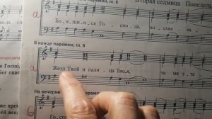 Прокимны Великого Поста.Понедельник. Вторая седмица. Нотный разбор.