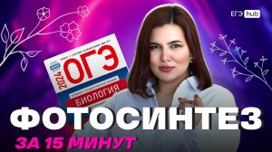 🍀Фотосинтез за 15 минут🍀|все, что нужно знать для ОГЭ| ЕГЭ Биология 2024