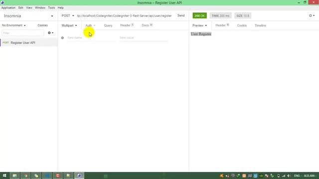 #4 Codeigniter 3 - Rest Server Library (API) - Debug APIs Software