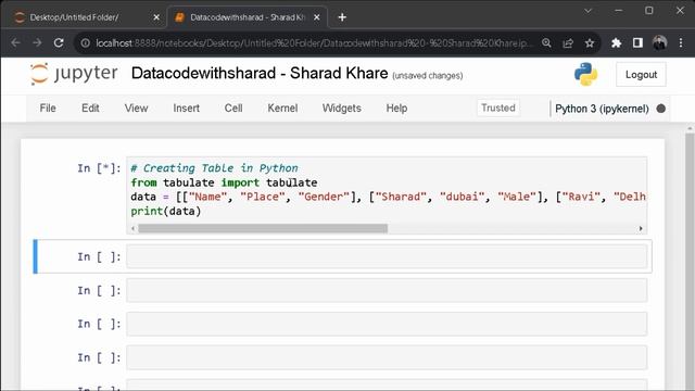 Live Coding: Create Table with Python | Python Table Creation Tutorial | Building Tables in Python
