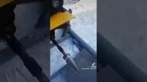 Дровокол из мотоблока Целина.