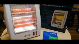 Обогреватель Oasis Eco, модель IS-8, кварцевый, 800 В