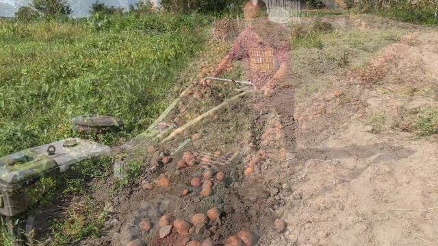 ТРАНСПОРТЕРНАЯ КАРТОФЕЛЕКОПАЛКА!!