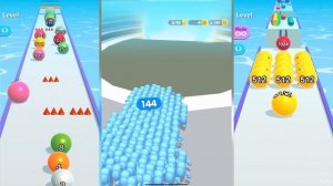 BallRun 2048 vs Count Master vs BallRun Infinity (iOS Gameplay Walkthrough)