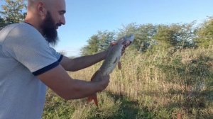 Поймал большую щуку,Рыбалка в Чечне