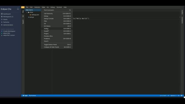 Java and Go vscode extensions as remote Che plugins смотреть онлайн