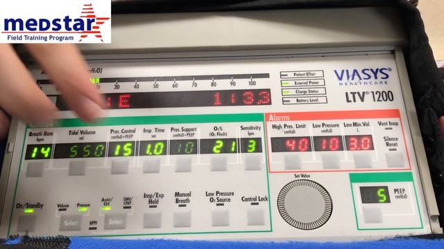 Medstar LTV 1200 Ventilator Operation