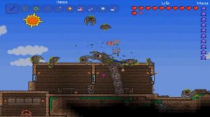 Terraria! Boss Fights! - Eater of Worlds!