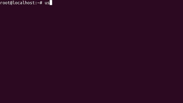 Linux Crash Course - usermod