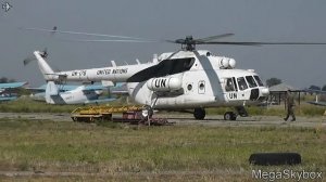 Ми-8мт запуск/отбивка конуса техники за работой Ukraine Nikolayev - (UKON / NLV)