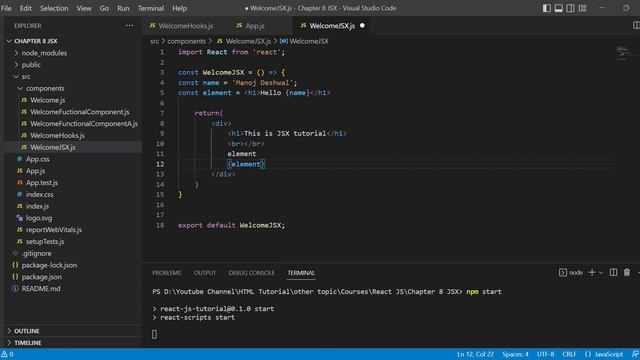 ReactJS Tutorial for Beginners - Part 8 - JSX