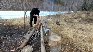 Готовим в лесу Азу по Хакасски. Таежный ресторан открывает двери.