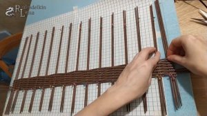 Урок 38. Прямоугольное дно с острыми углами и добавление стоек плетение из газетных трубочек