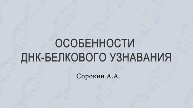 Особенности ДНК-белкового узнавания