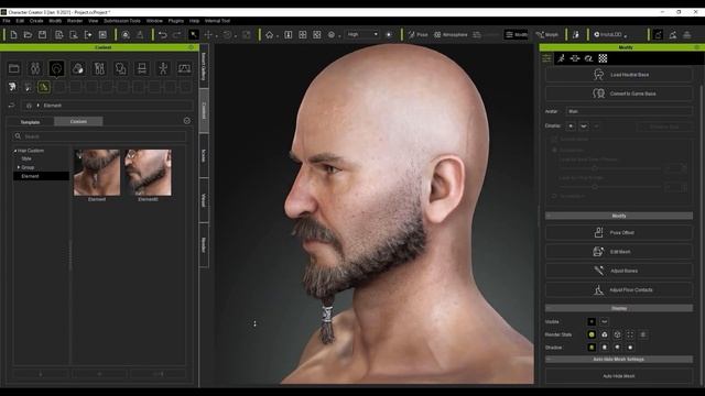 iClone 7.9 & CC3.4 Tutorial - Hair Component Design смотреть онлайн