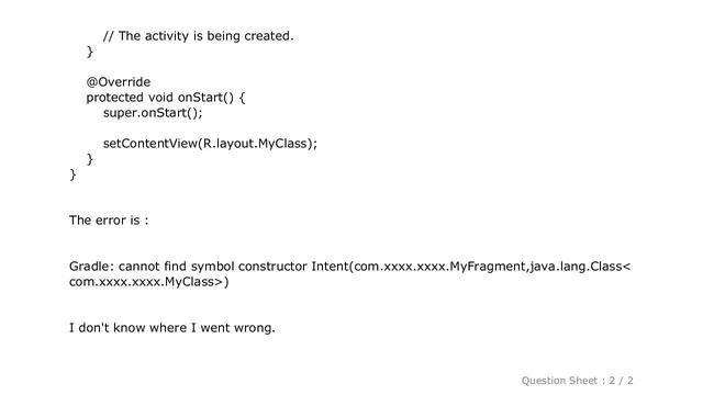 Android : Android Intent Cannot Resolve Constructor
