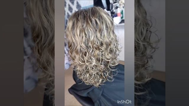 Мелирование химической завивки
