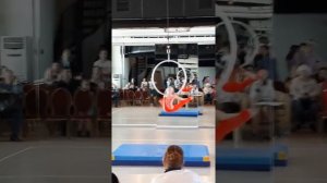 Ева Вардосанидзе 5 лет. Воздушная гимнастика, кольцо.