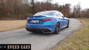 Alfa Romeo Giulia 952 Quadrifoglio Brutal Acceleration Burnout Drift And Exhaust Sound