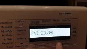 Как отключить звуковой сигнал у стиральной машины Bosch.