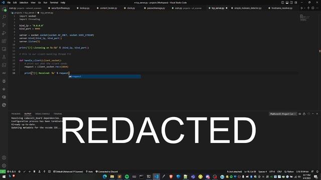 Python tutorial #4: Coding a simple TCP Server in python #python #tcp смотреть онлайн
