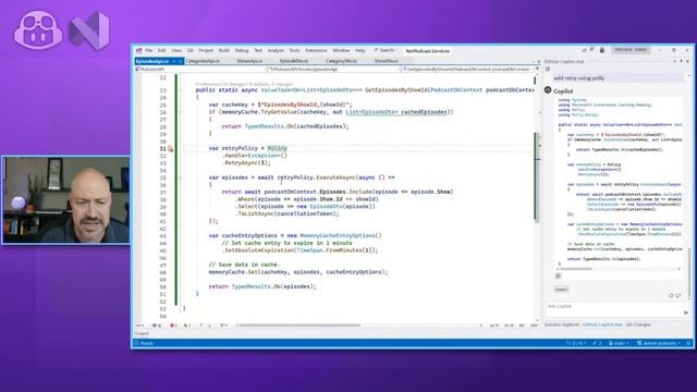 Incorporating Caching into a Web API using GitHub Copilot and Visual Studio 2022