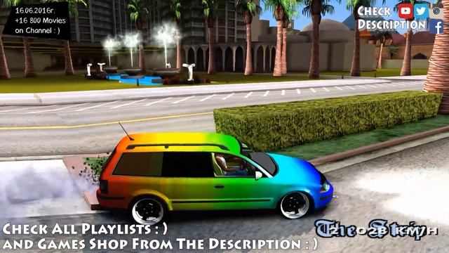 VW Passat 1 9 TDi Drift - GTA San Andreas 1440p / 2,7K _REVIEW смотреть онлайн