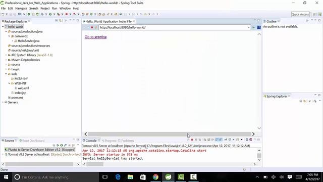 Java Web Servlet Example Hello World - XML Mapping смотреть онлайн