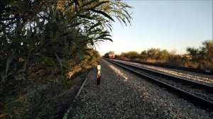 GE U10B (040-DM) Leading Freight Train From Enfidha To Sousse Freight Station In The Early Morning