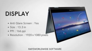 ASUS ZENBOOK FLIP 13 UX362FA LAPTOP SPECIFICATIONS