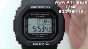 Обзор. Женские наручные часы Casio BGD-560-1E с хронографом