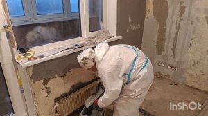 Как штукатурить вокруг батареи