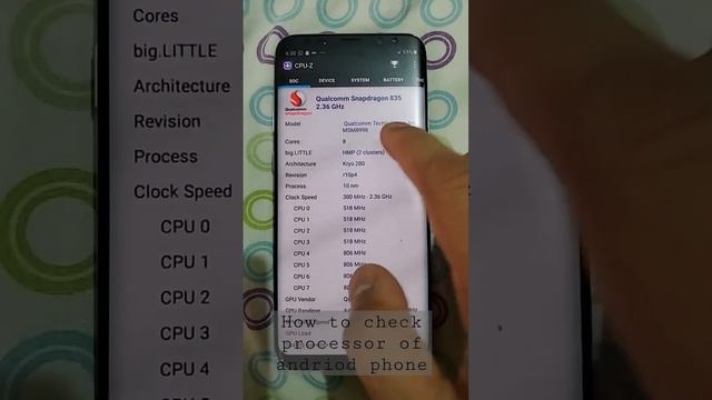 How to check processor of andriod phones #snapdragon #exynos #snapdragon8gen1 #855 #samsung