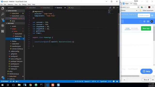 Creating an art generating web app and converting it to a cross platform Ionic mobile app: Part 3 смотреть онлайн
