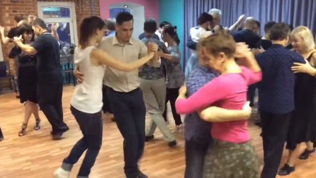 Tango Nuevo, class in EdissaDNItango, Moscow. смотреть онлайн