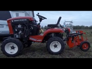 Митракс Т150 + грохотная картофелекопалка под ВОМ от мотоблока.