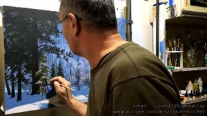 Ясный день Пишем акрилом Художник композитор Юшкевич Виктор
