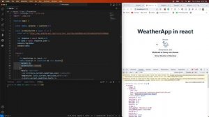 React Complete Project with source code. Building Weather App in react