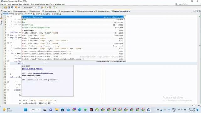 how to use actionlistener in java|actionlistener java button|java swing| JButton Event in java all