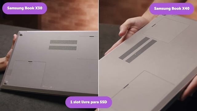 Samsung Book X30 vs Samsung Book X40 - Comparativo | REVIEW EM 1 MINUTO - ZOOM смотреть онлайн