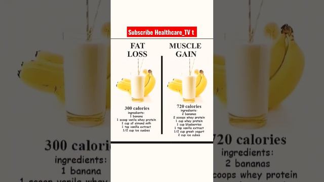 Banana protein muscle gain weight loss | short | health tips