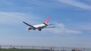 Boeing 777-300ER _Royal Flight_ _VQ-BGL_ посадка в Шереметьево SVO