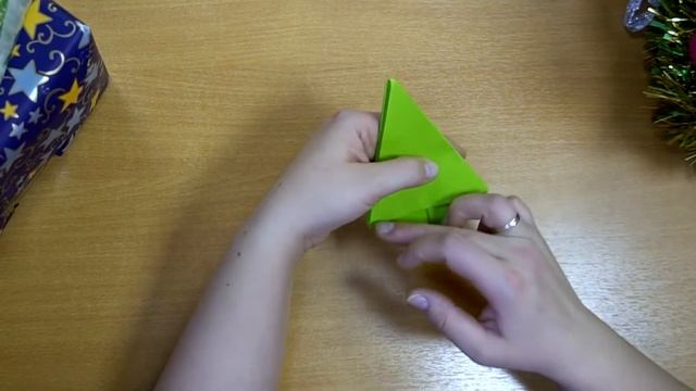 Оригами Елочка