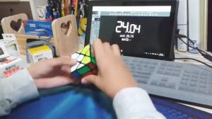 Fisher cube ao 12 : 24.81 (avg of 5 : 23.69)