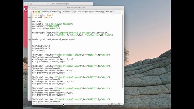 05-Compound Interest GUI Calculator using Tkinter |Compound Interest Program in Python|DareToProgra