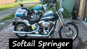 7. Harley Davidson Springer Softail FXSTSI 2003 ремонт после покупки на Copart.