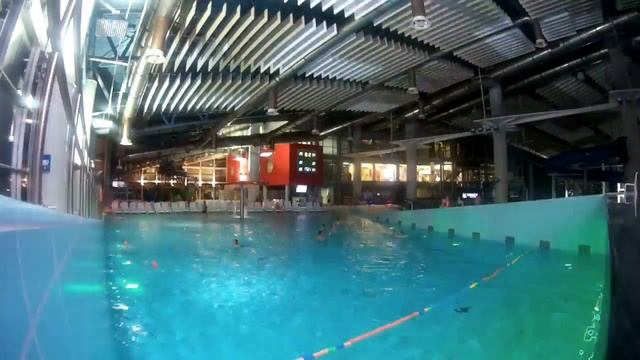 Волновой бассейн . Аквапарк Лебяжий смотреть онлайн