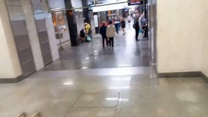 метро Каширская, переход с БКЛ от Варшавской на линию 2 от центра