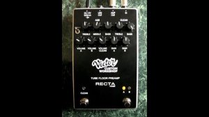 VICTOR CUSTOM WORKSHOP RECTA II guitar tube preamp demoP DEMO