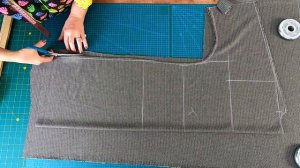 Кардиган без выкройки по Трём Меркам. Построение сразу на ткани на любой размер и любую фигуру